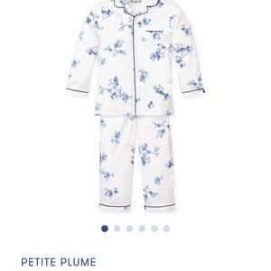 Petite plume kids size 8 floral blue indigo